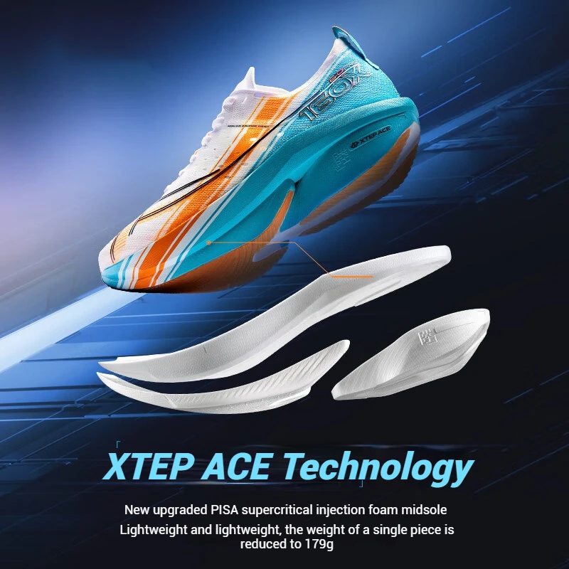 Xtep 160X 6.0 PRO Running Shoes For Men Stable Durable Racing Marathon Light Running Shoes Professional Marathon 975119110003