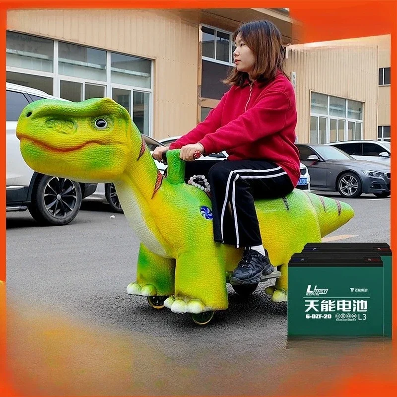 Simulated silicone soft leather flying dragon dinosaur amusement car Internet celebrity parent-child shopping mall square