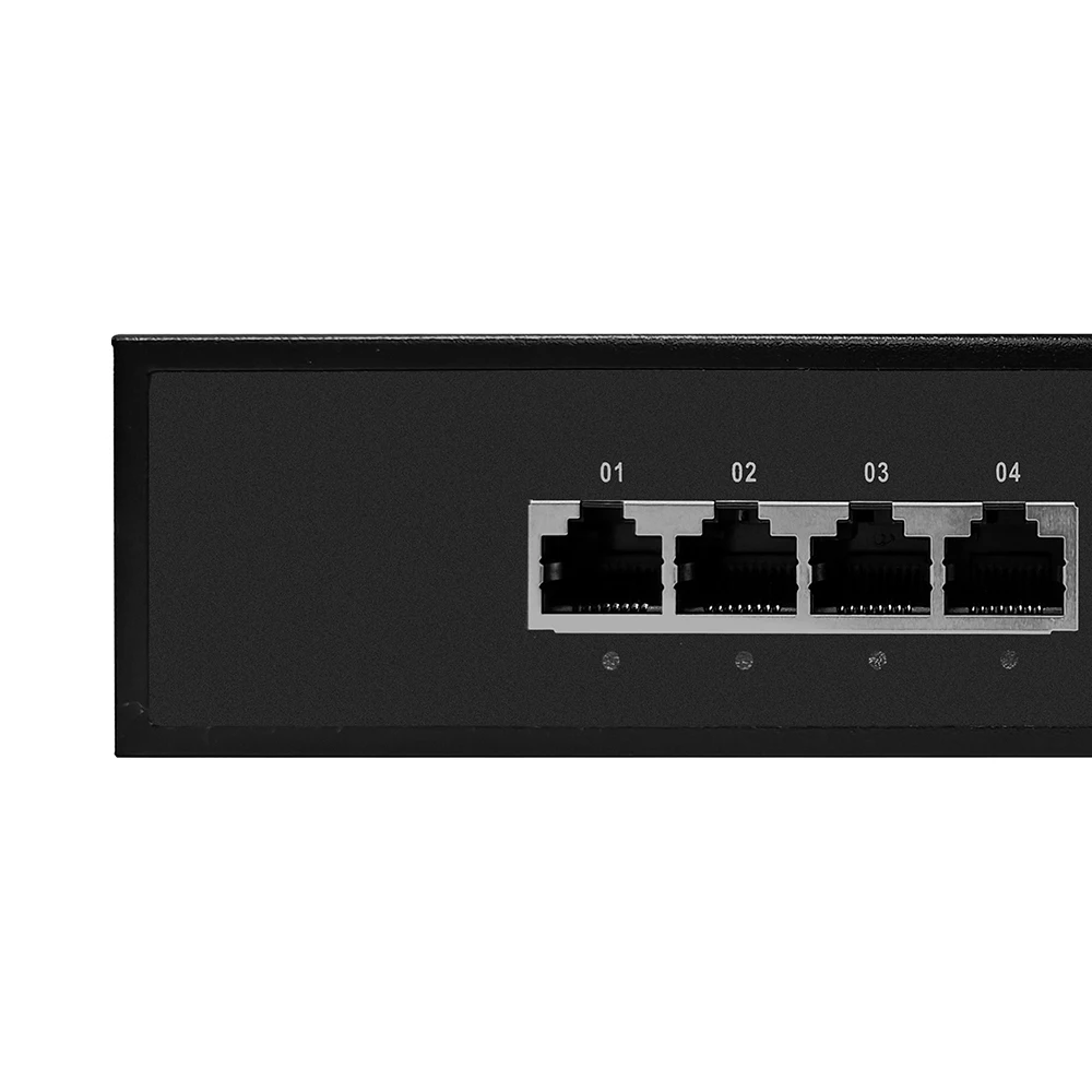 48V POE Switch 6 Port 10/100Mbps Smart Switch for IP Camera / Wireless AP /CCTV Camera 1.2Gbps Full-duplex IEEE802.3 AF/AT