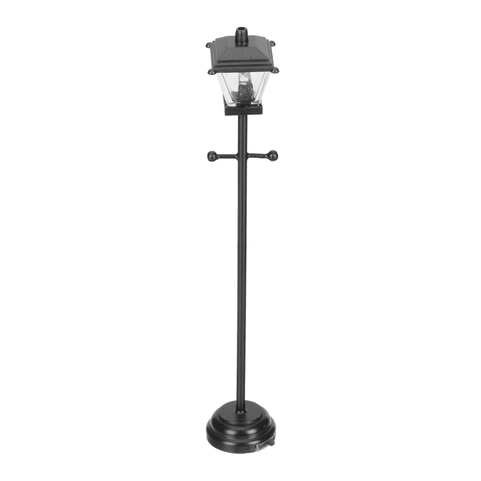 

Mini LED Street Lamp House Scene Model Prop Floor Small Abs Adornment Ornaments Decorations