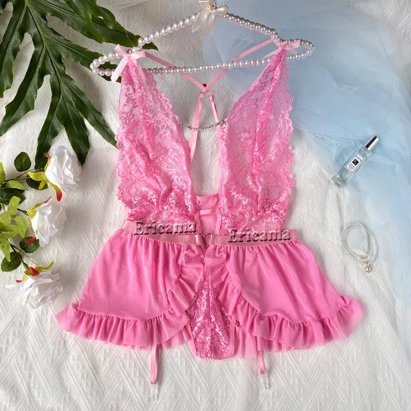 Sexy Lingerie Woman Lace Transparent Underwear Brief Sets Delicate Bra Panties Erotic Sets Lingerie Set Erotic Underwear