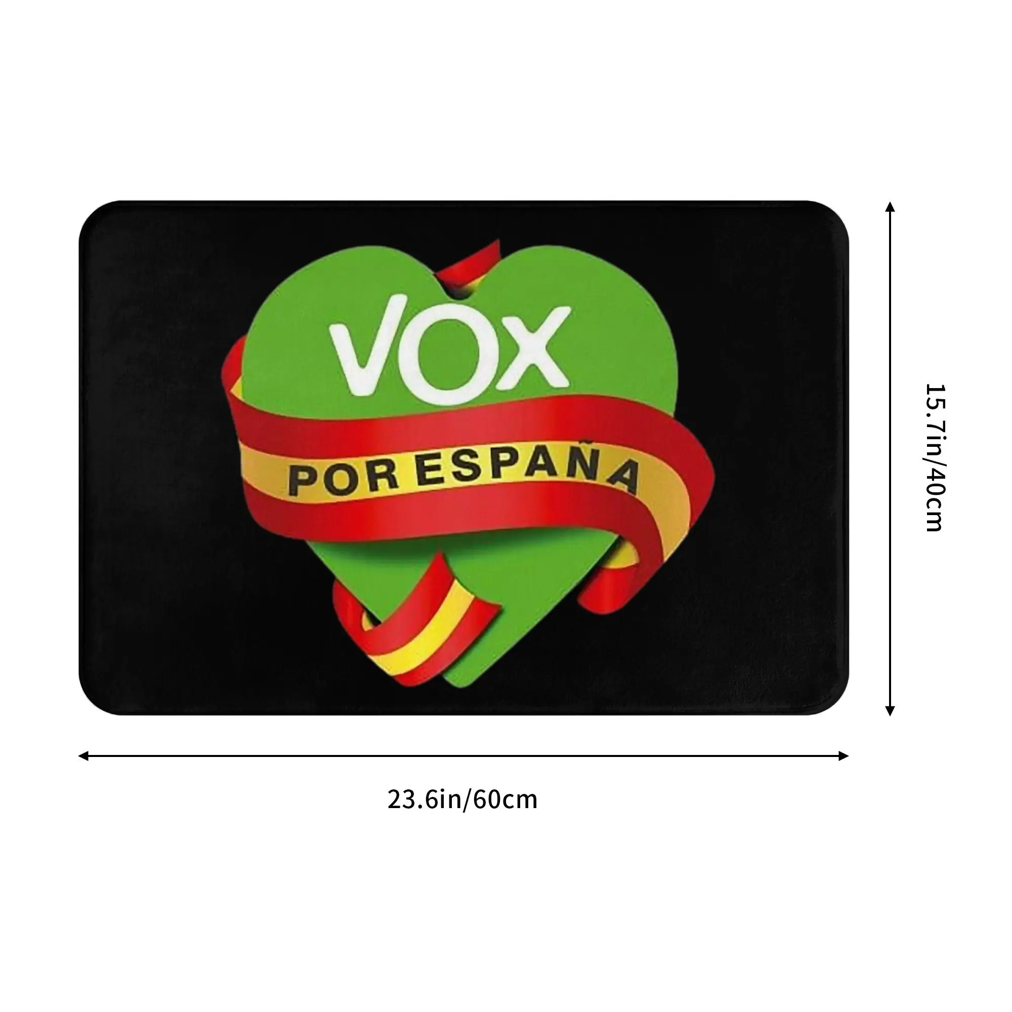 Fashion Espana Vox Logo Spain Anti-slip Doormat Floor Mat Absorbent Mat Carpet Rug Kitchen Entrance Home Bathroom Footpad Mats