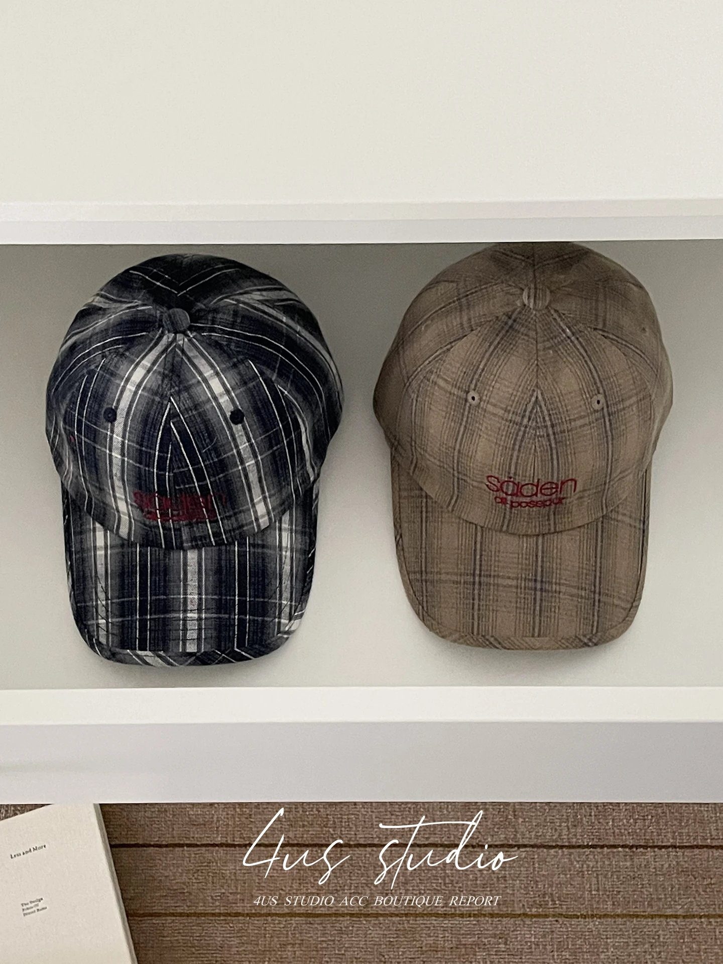 Retro peaked cap women's new curved brim deep top embroidered letter baseball cap men show small face 5