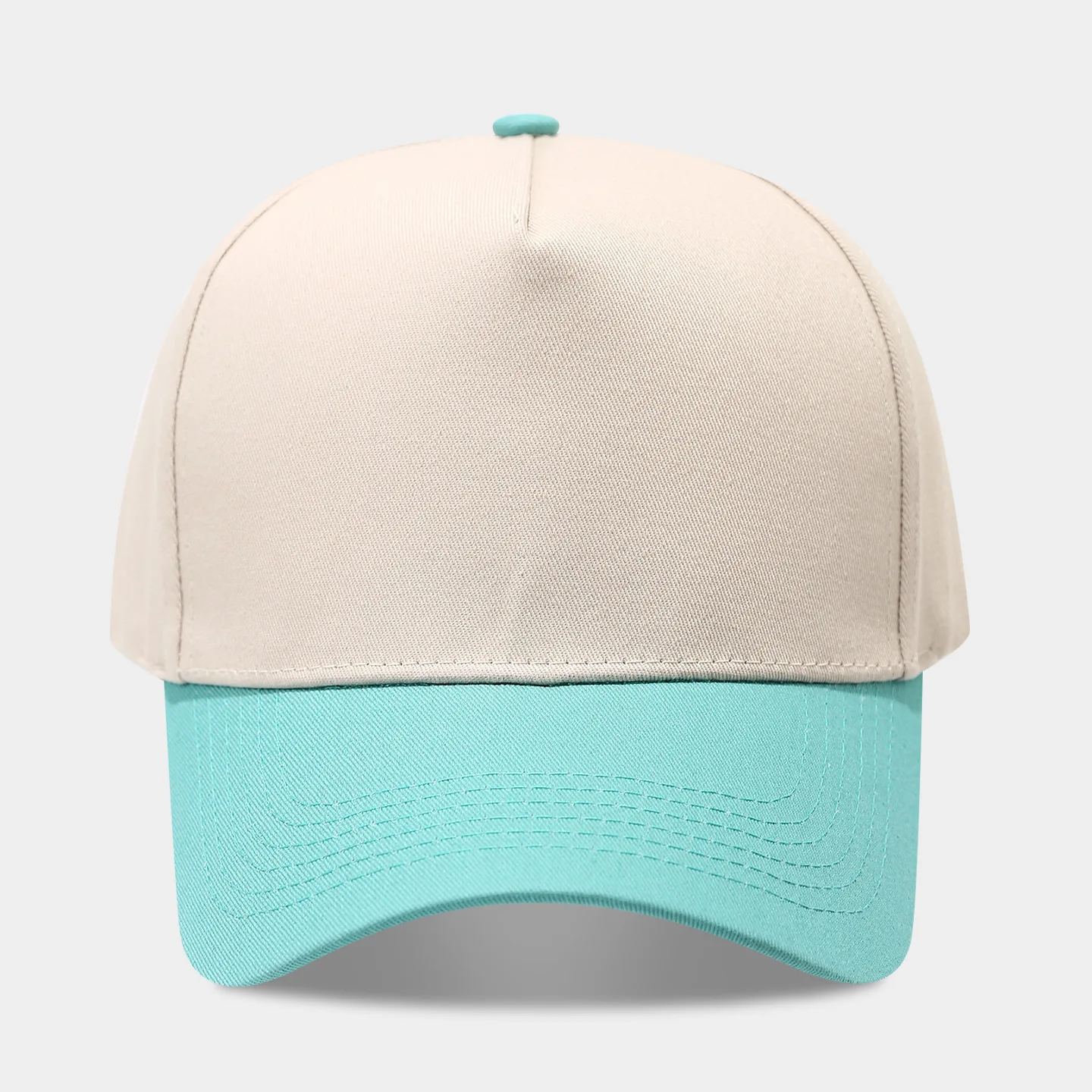 Neue farbblockierte Fünf-Panel-Baseballkappe für Damen, modischer und lässiger Sonnenhut für Herren, LKW-Fahrer-Kappe, trendig und vielseitig – Detail 7