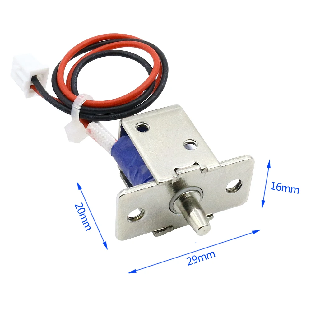 DC5V12V small electronic bolt lock mini electromagnetic lock telescopic electromagnet solenoid electric lock