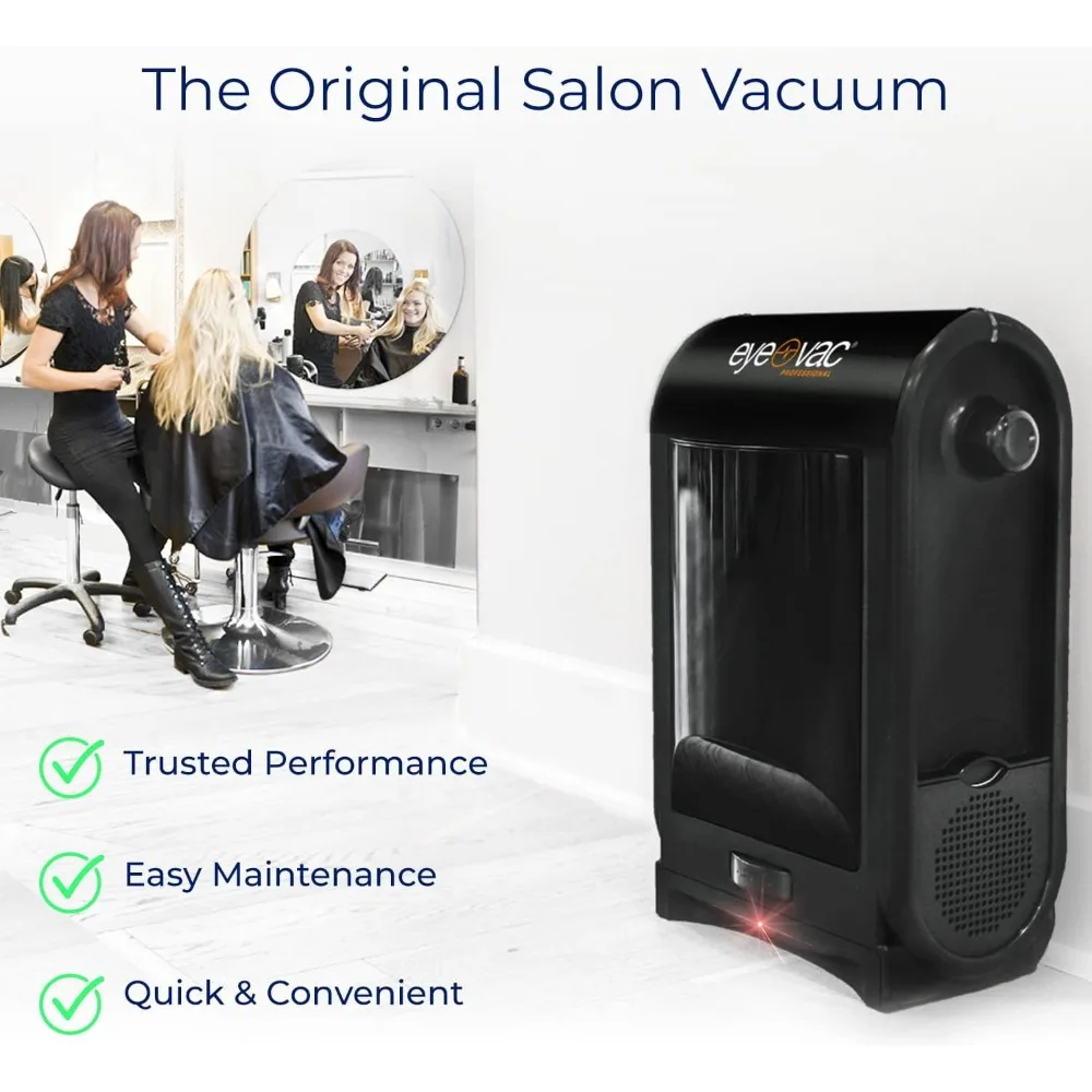 EyeVac Pro Touchless Vacuum Automatic Dustpan - Ultra Fast & Powerful - Great for Sweeping Salon Pet Hair Food Dirt Kitchen