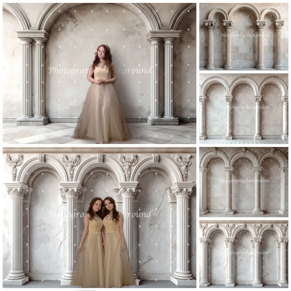 Europe Style Arch Wall Backdrop Adult Birthday Wedding Maternity Art Portrait Decoration Photography Background Photobooth Props