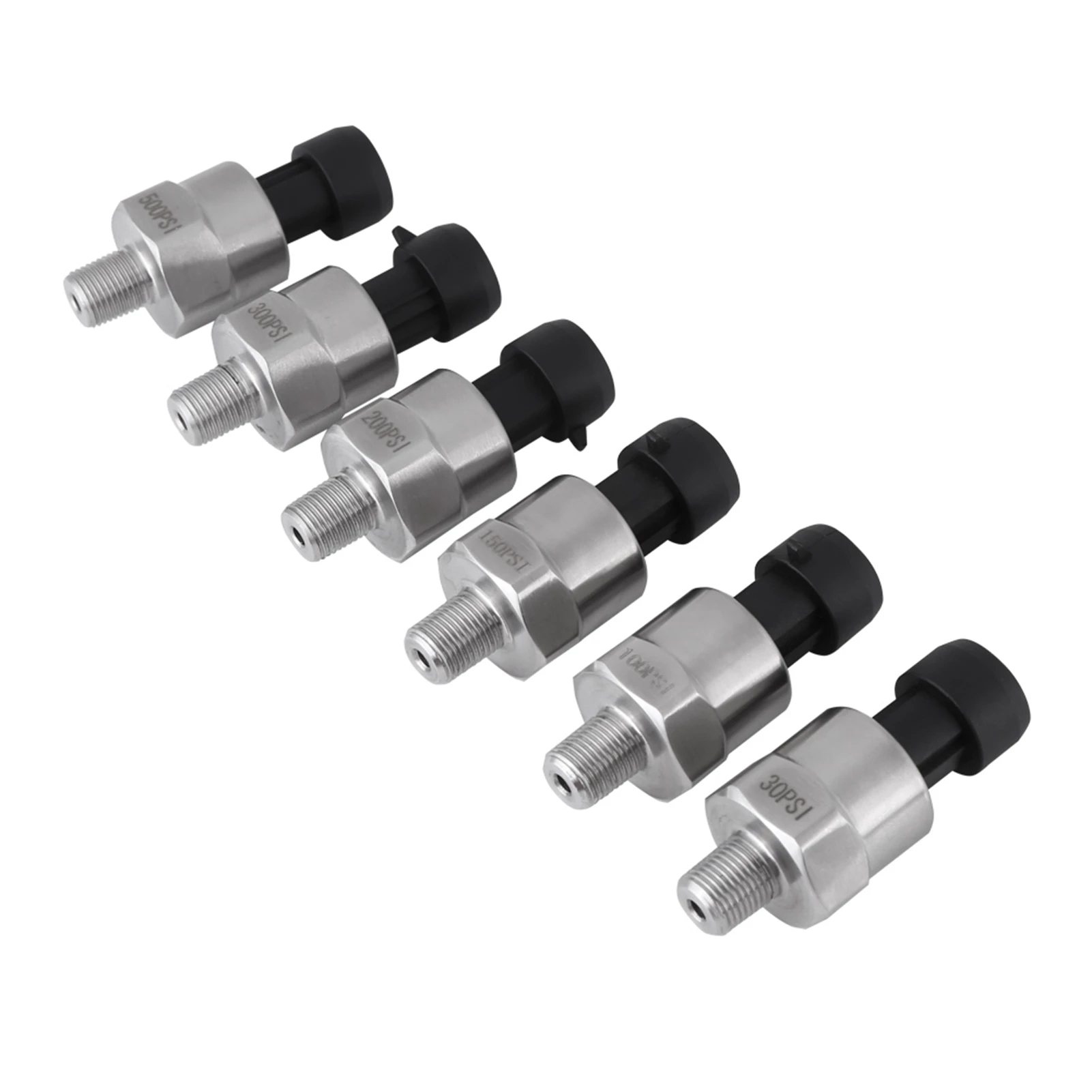 1/8NPT Thread Stainless Steel Pressure Transducer Sender Sensor for Oil Fuel Air Water Pressure Gauge Transducer