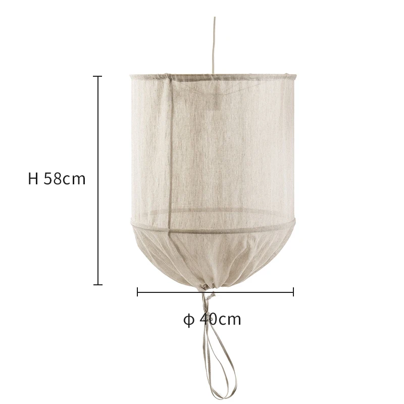 Provence Linnen Hanglamp Nordic Design Wit Katoen Restaurants Bamboe Licht Led Eiland Verlichting Indoor Hotel Loft Verlichting