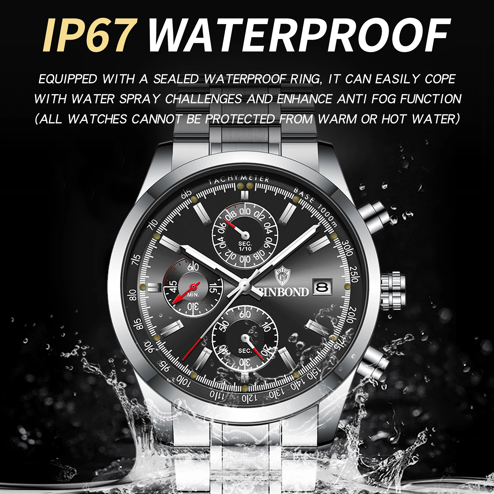 Men's BINBOND Original Quartz Wristwatch