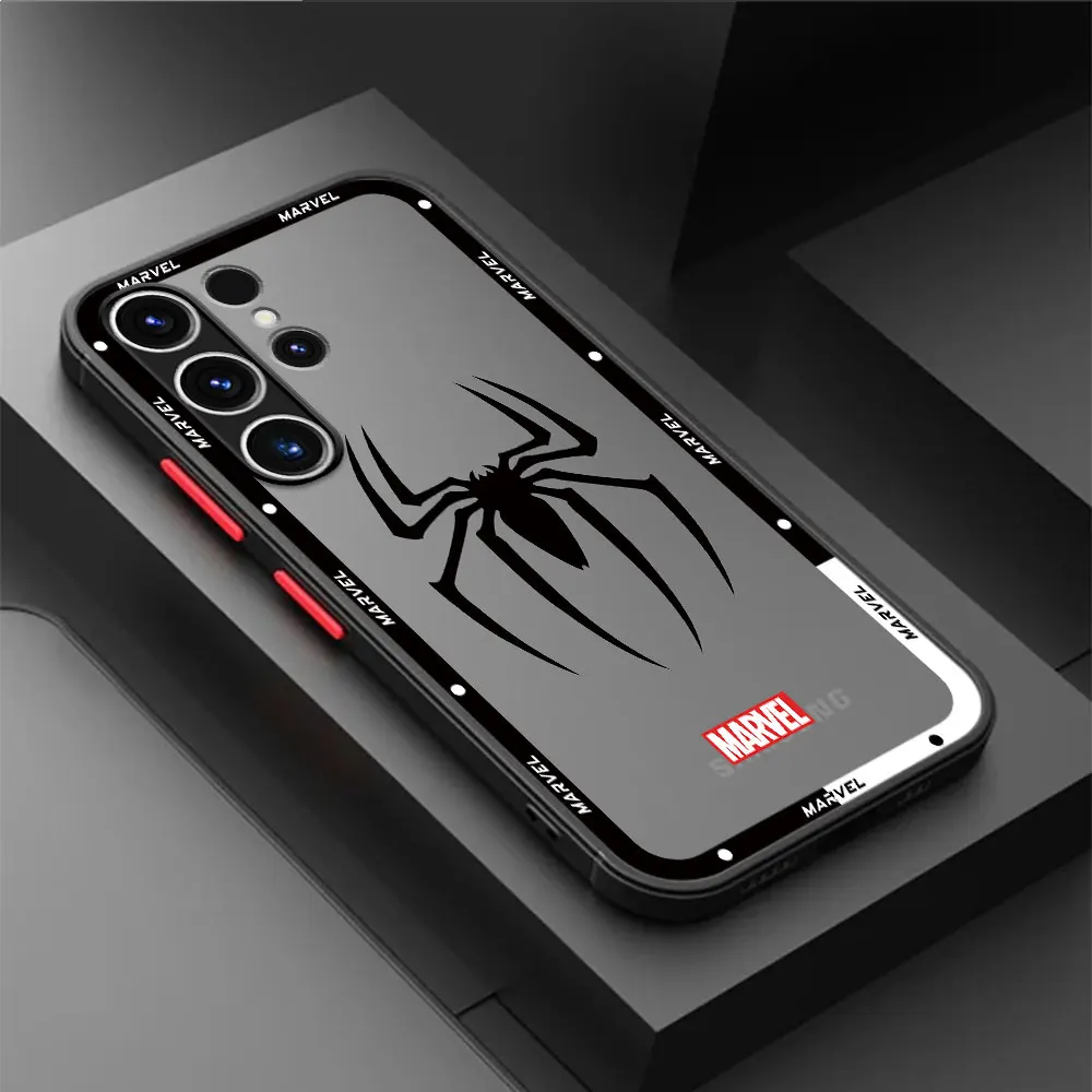 Marvel Hero Logo Case for Samsung Galaxy S9 S23 FE S10 Plus S23 Ultra S22 S21 S20 FE S24 Plus S21 Note 20 TPU Armor Cover