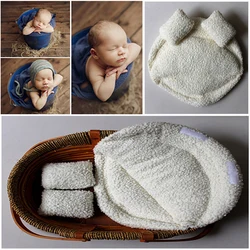 Accesorios de fotografía suaves para recién nacidos, almohada de pose para bebés, accesorios de cesta para recién nacidos, estudio de fotografía para bebés, accesorios para sesión de fotos infantil