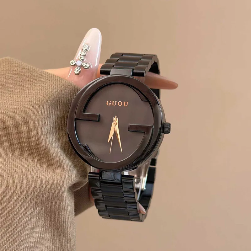 Fashionable And Trendy Women'S Watch With Stainless Steel Strap; Retro And Simple Women'S Watch With Stainless Steel Strap.