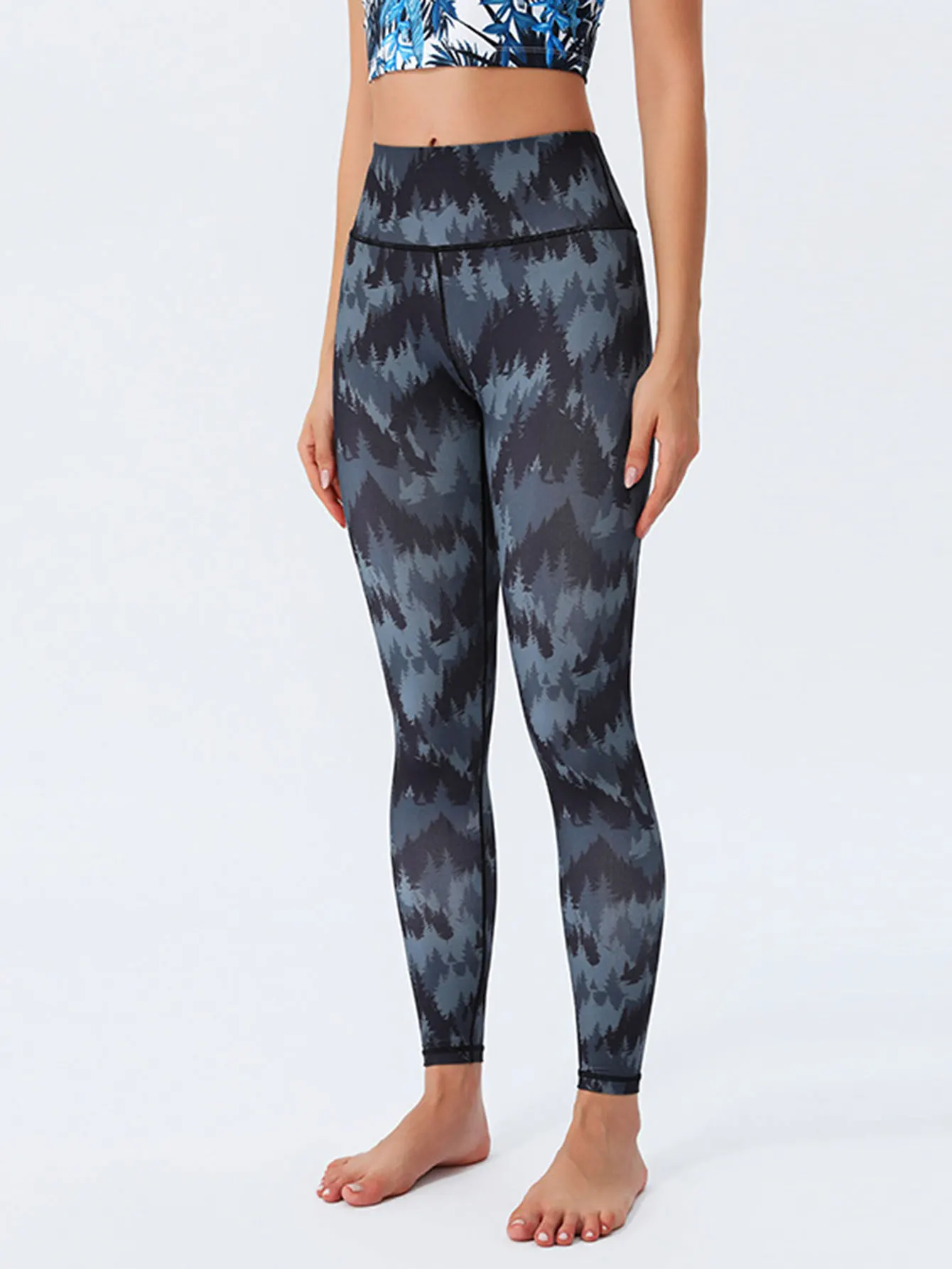 Women's High Waist Slim Fit Leggings Full Print Casual Sport Autumn Winter Decnet Bottoms