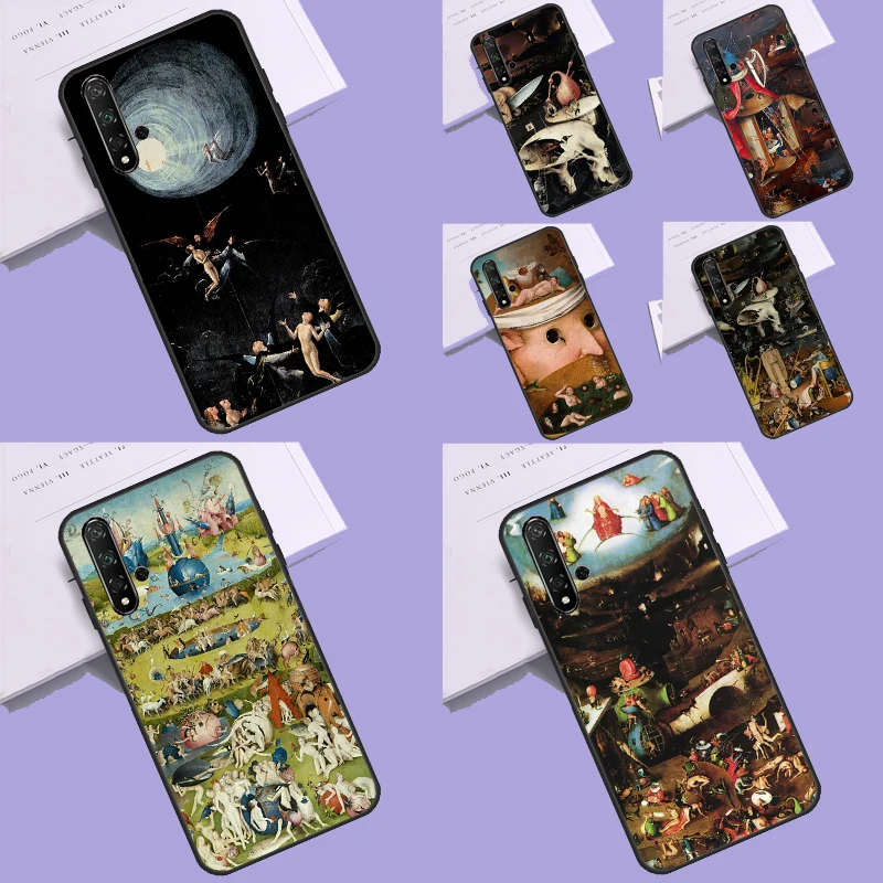 Hieronymus Bosch Art Painting Case For Huawei Mate 60 Pro P60 P40 P30 Lite Nova 5T 3i 8i 11i Nova 9 10 SE Y60 Y61 Y70 Y90