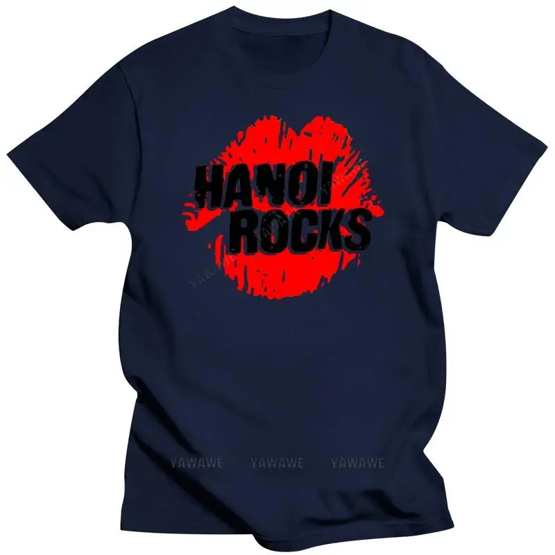 New fashion brand teeshirt Rare! 80's T-Shirt HANOI ROCKS Vintage Screen Stars  S - 3XL TOP !! male short sleeve top