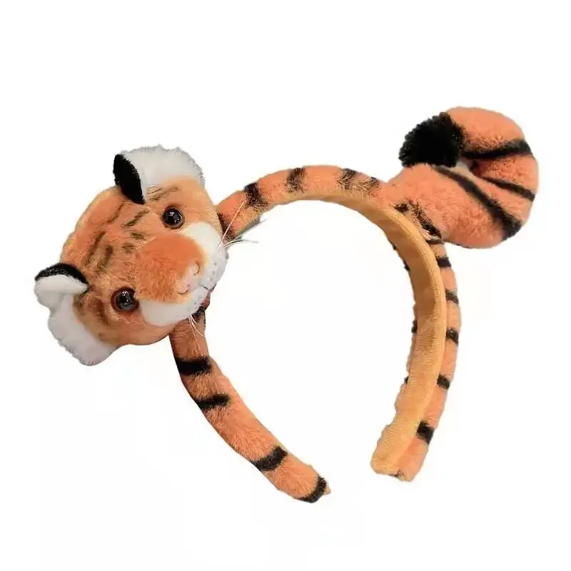 Мультяшная плюшевая повязка на голову с изображением акулы, тираннозавра, детская программа, акценты для волос, головные уборы для уличной фотографии