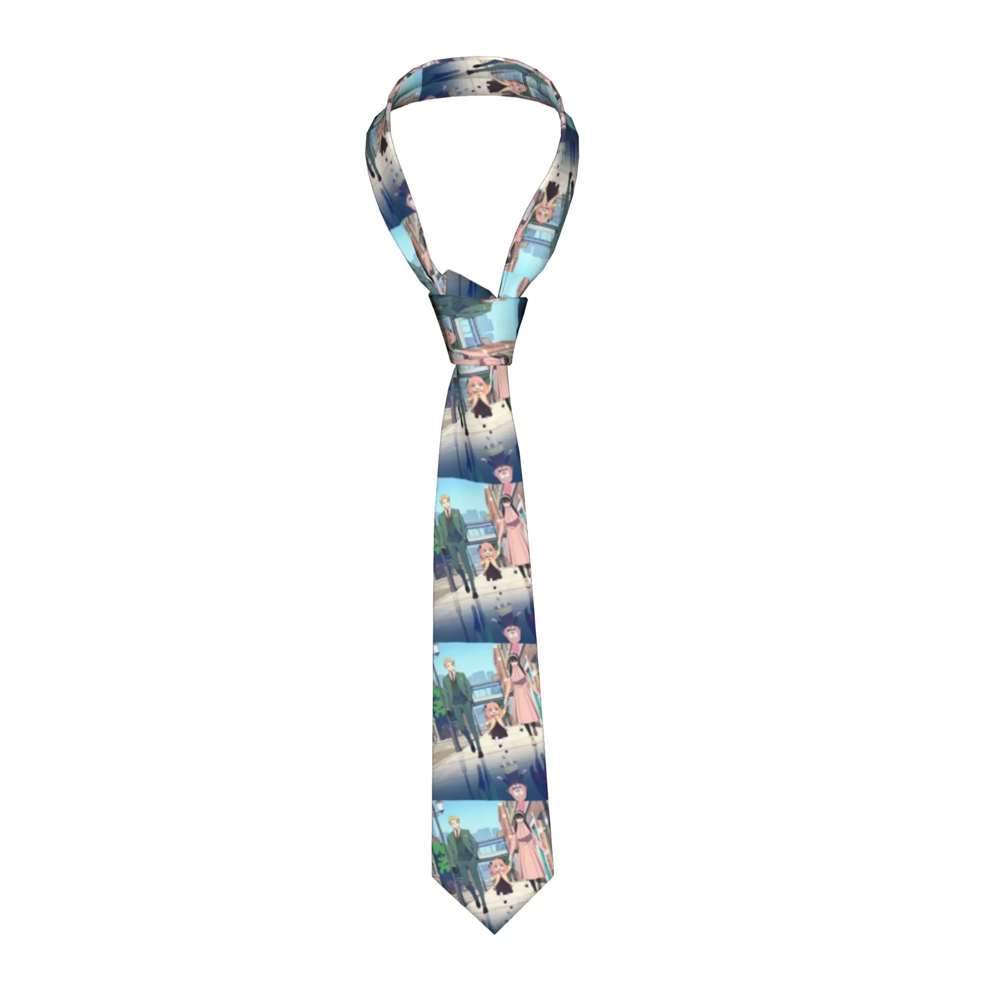 Necktie Spy x family anime  8 cm Wide Neck Ties Spy X Family Anime for Men Shirt Accessories Gravatas Wedding Gift