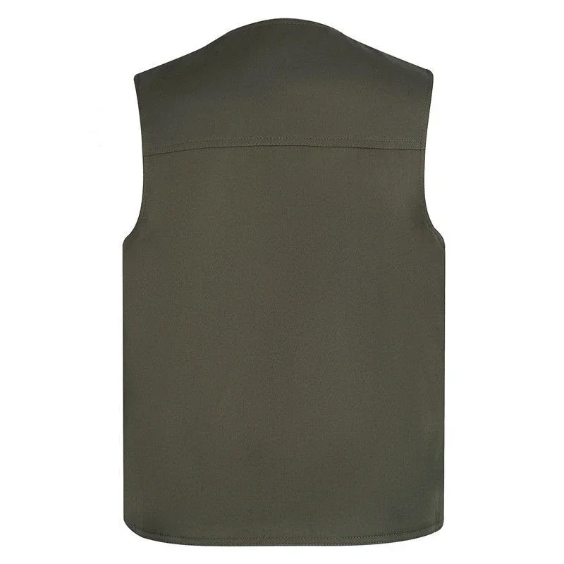 Multi-Pocket Outdoor Sport Fishing Photography Vest Men Military Tactical Jacket Sleeveless Clothing Biker Safety Vest Clothing