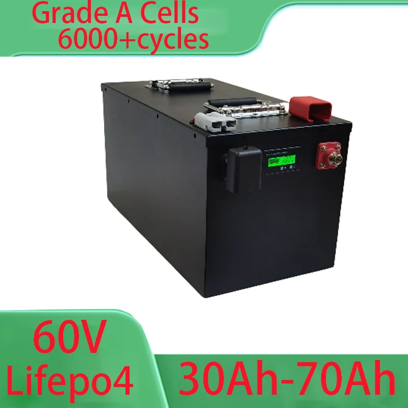 

Lifepo4 аккумулятор 60 В 50 Ач 60 Ач 40 Ач 30 Ач 70 Ач не 48 В 72 В для 2 кВт 3000 Вт 1000 Вт автомобиля снегоход гольф-кар