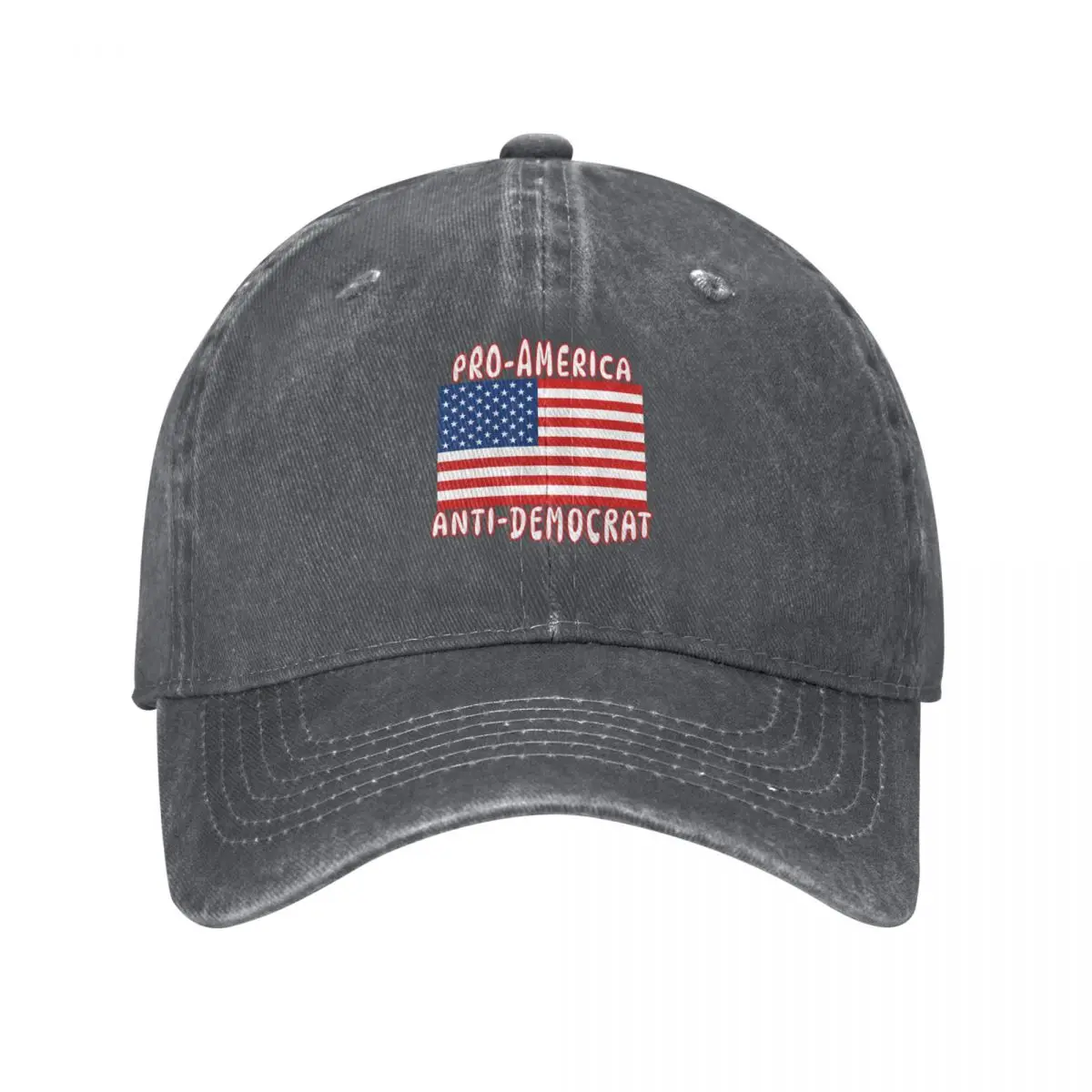 PRO-AMERICA ANTI-DEMOCRAT American Flag Patriotic Design Baseball Cap fashionable Golf Hat Man Baseball For Men Women's