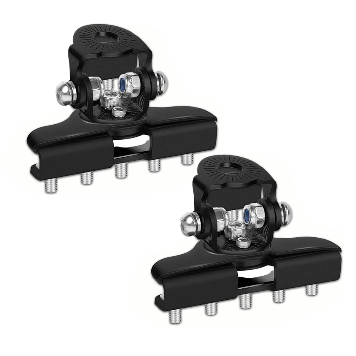 Budget-Friendly-2pcs Led Pod Light Mounts, Stainless Steel Universal LED Light Bar Mounting Brackets Adjustable Black