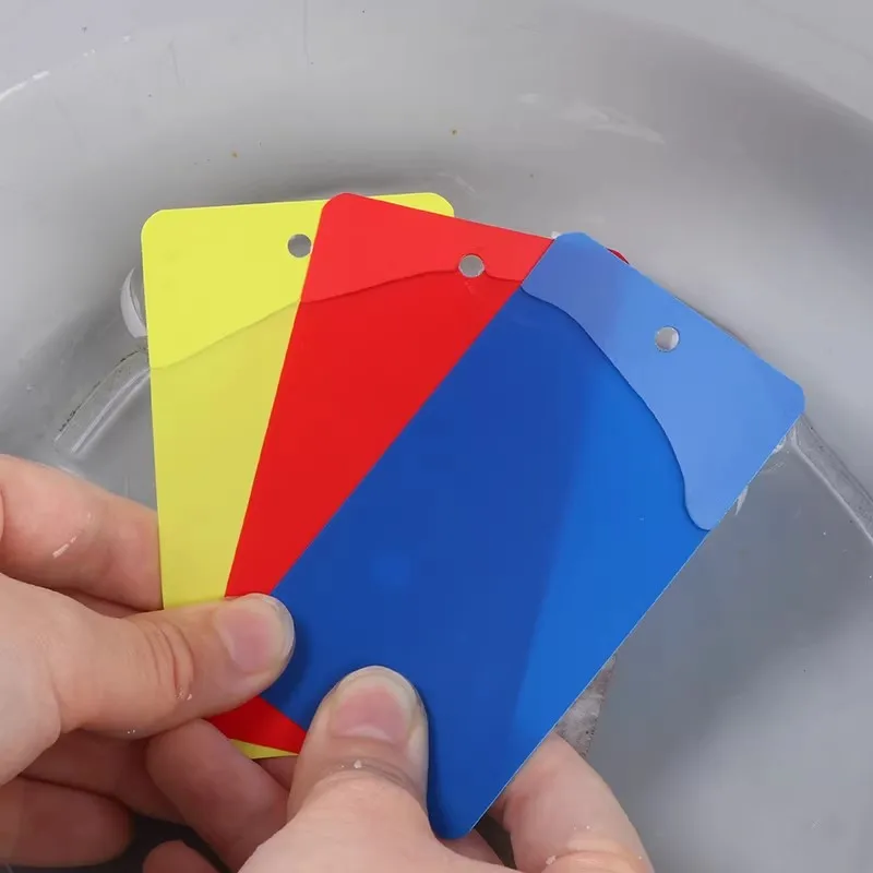 100pcs 10colors thickening PVC chromatic Hang tag Clothing Shoe bag label Gift Hang tag gift tag 5x9cm