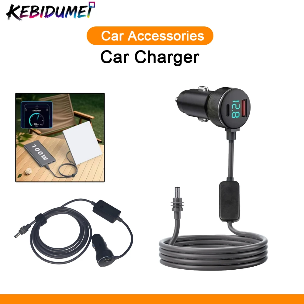 

KEBIDUMEI For Starlink Charger Cigarrete Lighter Car Charger 30V-2A Vehicles 2m Waterproof 18AWG Extension Cable Car Accessories