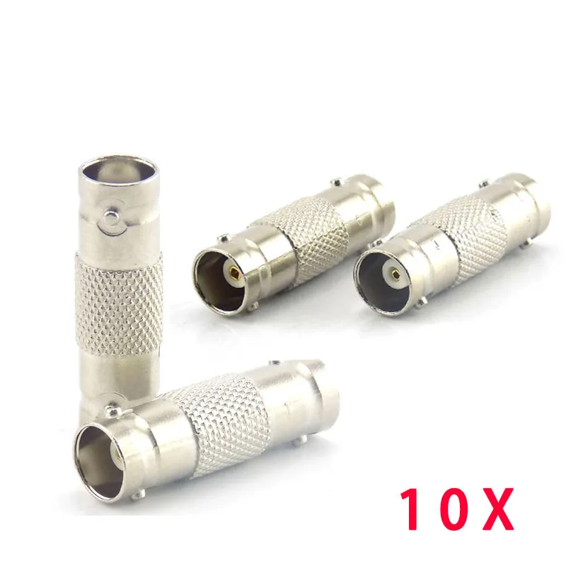 2/10pcs BNC Female Connector To BNC Female Coupler Adapter  Plug Connector Female Connector For CCTV Ip Camera H10