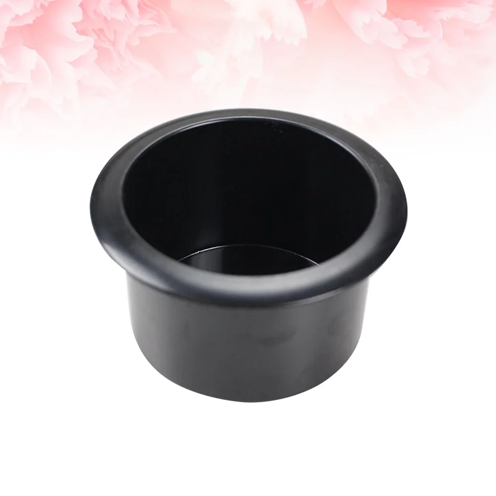 Sturdy Black Plastic Cup Holder Insert for Sofa Recliner Car Poker Table Securely Holds Your Favorite Beverage