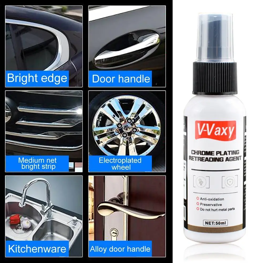 V-Vaxy 50ml Car Paint Iron Powder Remover Agent Wheel Hub Rust Cleaner Spray Practical Operation Simple Conveninently