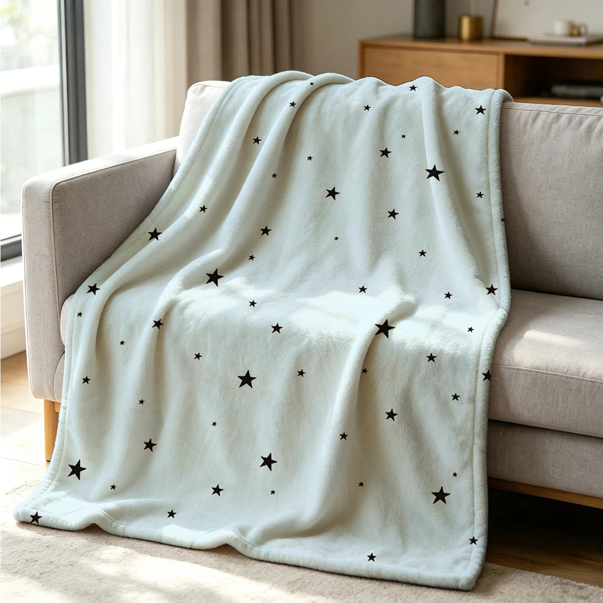 Whimsical Dots Blanket Soft Cozy Throw for Sofa Bed Festive Holiday Decor Gift for Kids and Adults,Lightweight and Warm