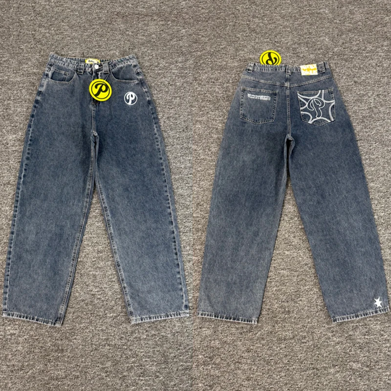 

High Quality New Protect Jeans Summer Streetwear Do Old Embroidery Ripped Denim Trousers