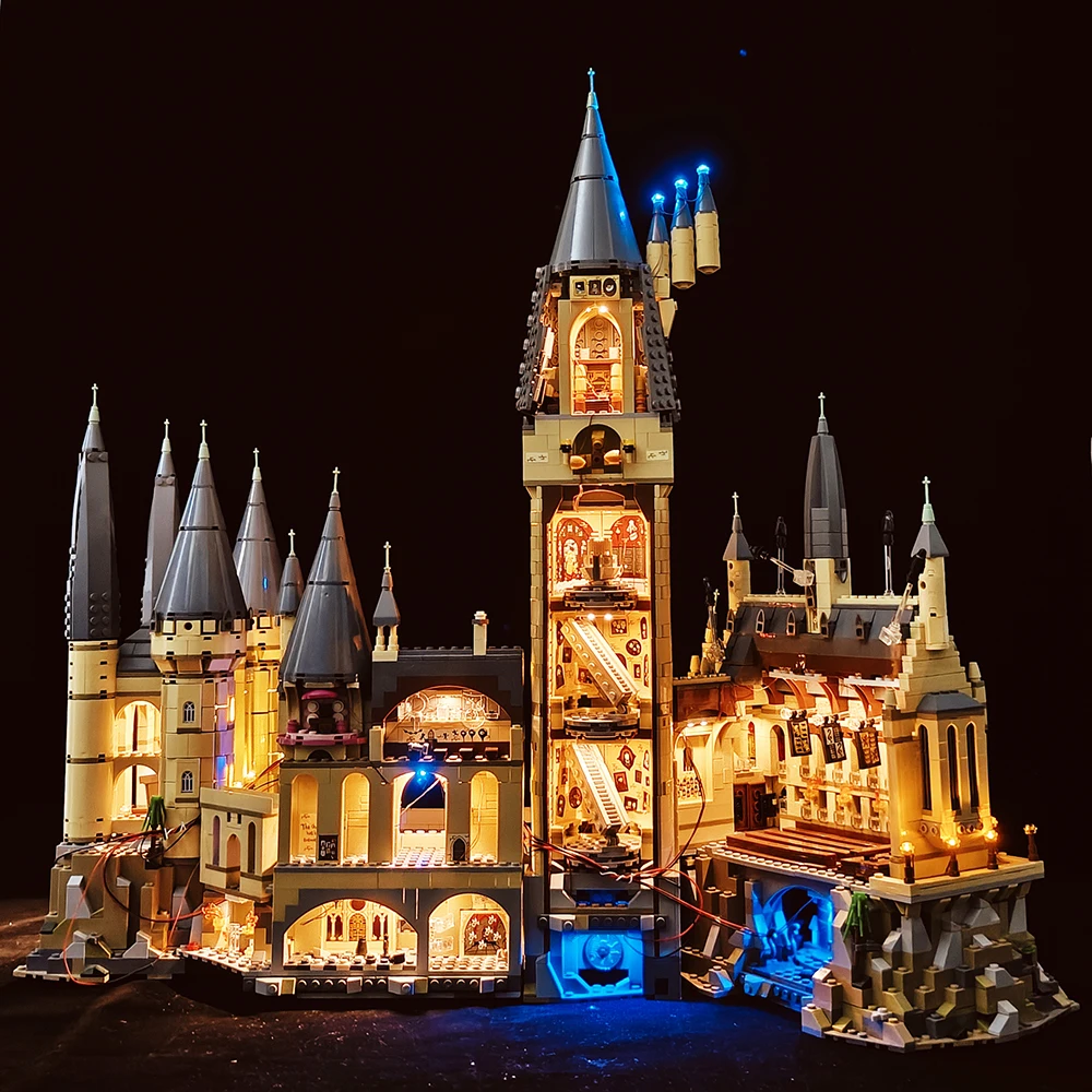 Kit d'éclairage LED personnalisé pour les blocs de construction du château de Poudlard 71043 (lumières uniquement, pas de briques)
