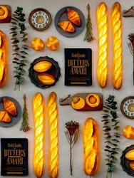 Modern Simulation Bread Wall Lamp with Plug Nordic Baking Restaurant Cake Shop Dessert Coffee Atmosphere Resin Decorative Lamp