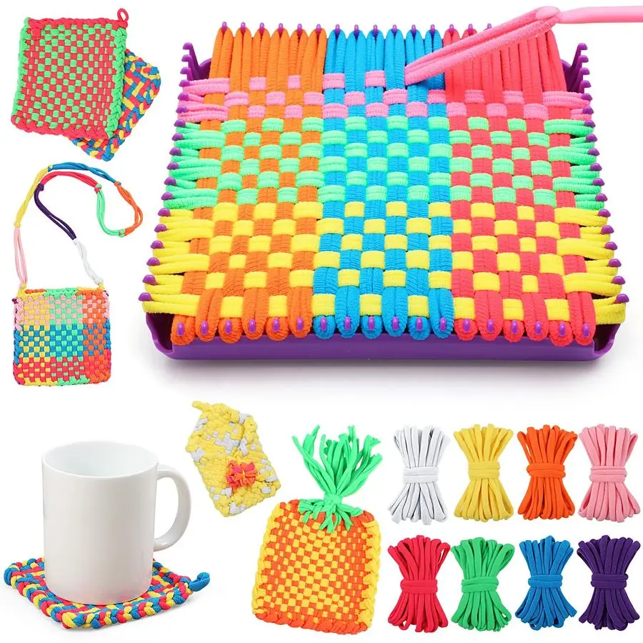 

Weaving Loom Kit Toy Birthday Gifts for Kids 6 7 8 9 10 11 12 Years Old Arts and Crafts Kit for Girls Ages 68 1012, DIY Potholde