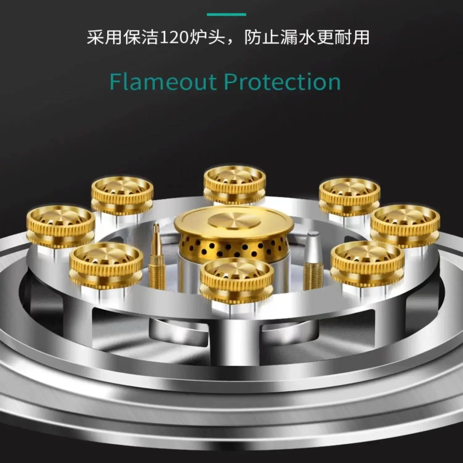 Gas stove Single stove Household desktop embedded natural gas liquefied gas stove Single fire