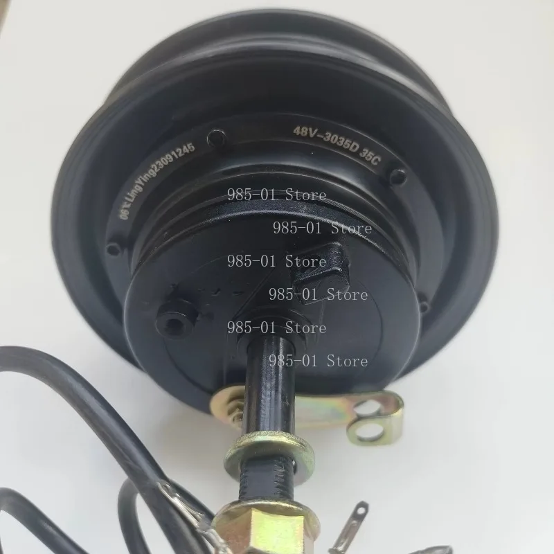 Electric Tricycle Rear Wheel Hub Motor - Unilateral Shaft Drum Brake Motor for Elderly Mobility Scooter (10