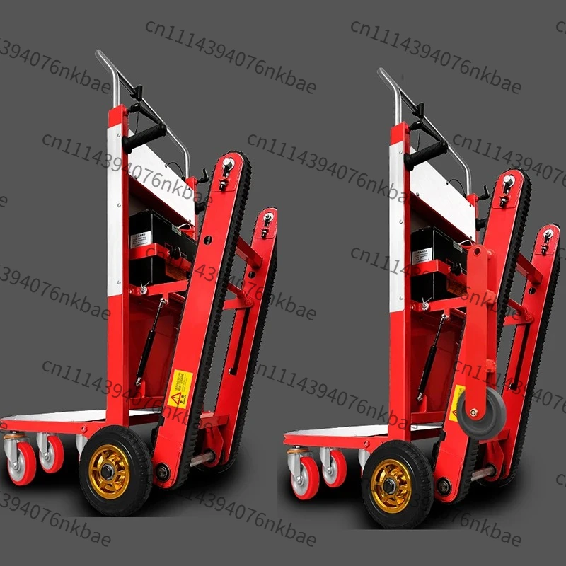 1000W/1200W Electric Stair Climbing Hand Trolley, 300kg/400kg Loading Stair Climber Cart, Flatbed Stair Climbing Machine