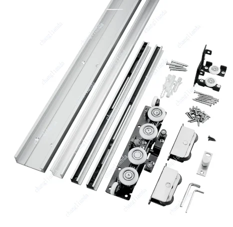 Trackless ghost door door, kitchen and bathroom hardware, two-way invisible shock absorber, sliding door accessories