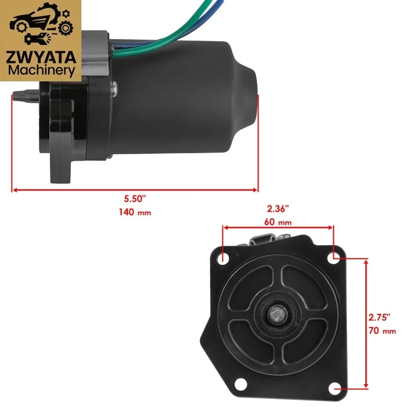 Tilt Trim Motor 6D8-43880-00 6D8-43880 6D8-43880-01 For Yamaha Outboard Motor 4 Stroke F75 F80 F90 F100 F75TLR F90TJR R2004-2018