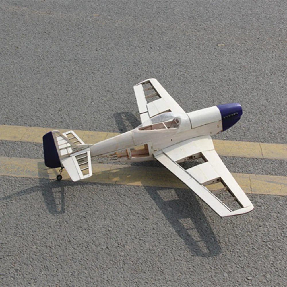 NEW P51 Mustang RC AirPlanes Laser Cut Balsa Wood Airplane Kit Frame Wingspan 1010mm Model Building Kit