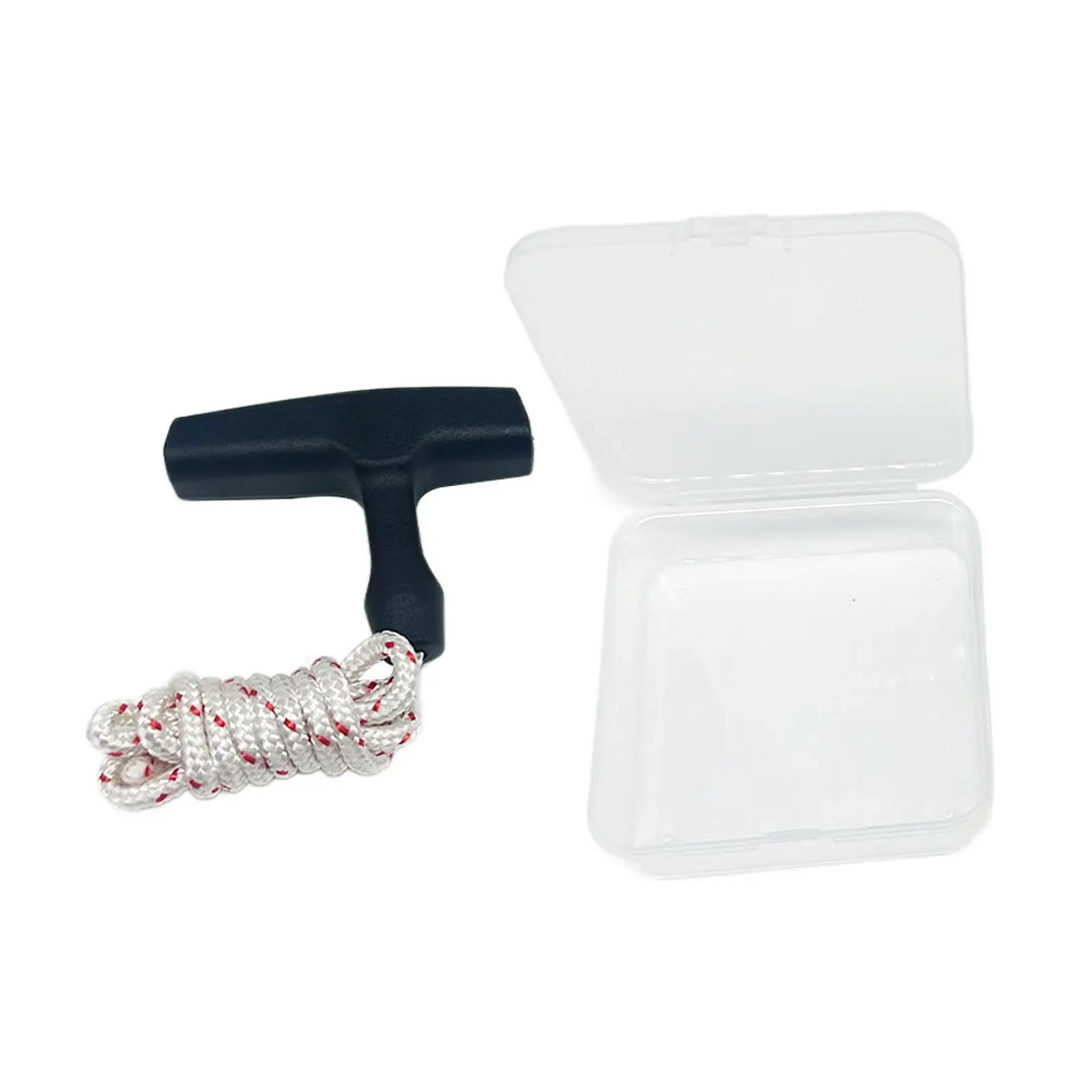 Starter Handle with Cord Recoil Starter Rope Backyard Courtyard Outdoor Braided Rope Pull Cord Rope for Yard Outside Trimmer