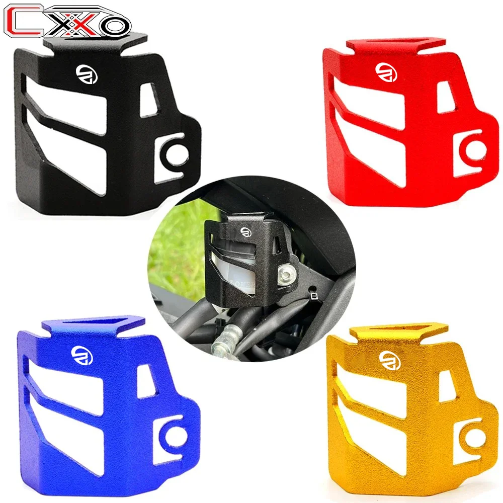 

MOWOK Motorcycle CNC Rear Brake Fluid Reservoir Guard Cover Protector Oil Cup Guard For Yamaha YAMAHA YZF R1 R1M R6 R7 R25 R125