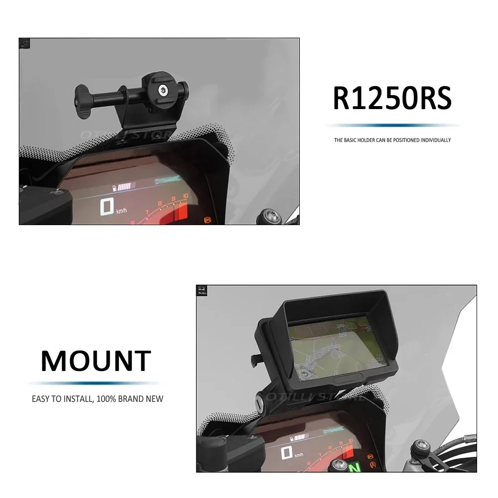 Motorcycle GPS Mount Phone Navigation Bracket USB Charger Holder Stand For BMW R1250RS R1250 RS R 1250RS R 1250 RS
