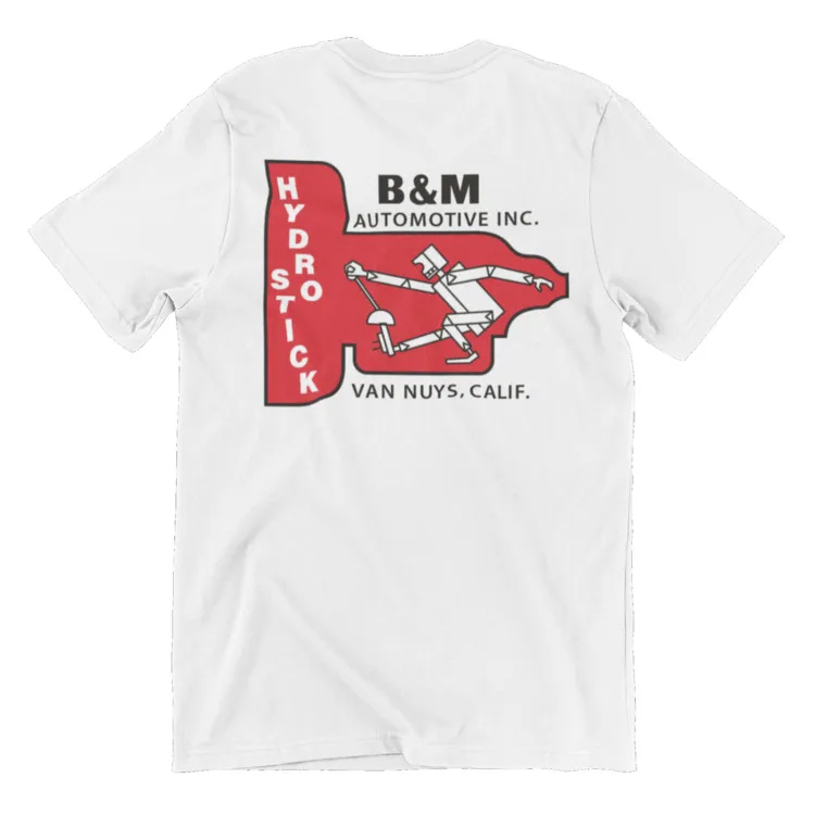 

B&M Hydraulic Rod Drive Cute Cartoon Character Printed T-shirt Casual Style Pure Cotton Short-sleeved Shirt for Men and Women