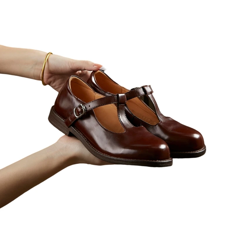 

Высококачественные красивые простые удобные 25 высококачественных кожаных дышащих повседневных женских кожаных туфель, зимний темперамент AD1018