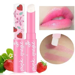 1PC Magic Strawberry Temperature Changing Color Lipstick Moisturizer Waterproof Lip Cream Lipstick Maquillajes Para Mujer