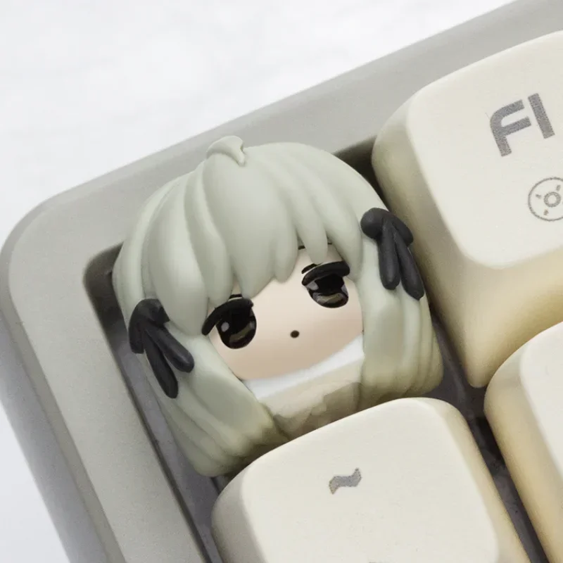 Yosuga No Sora Keycaps Kasugano Sora Cartoon Anime Character Keycaps Custom Resin Mechanical Keyboard Keycap Accessories Gifts