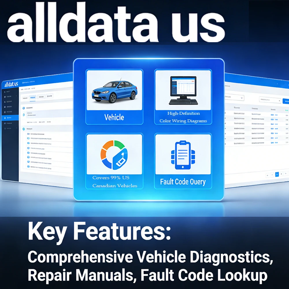 

2027 AllData US Professional Automotive Wiring Diagrams Factory Repair Manuals Maintenance Schedules Professional for Mechanics